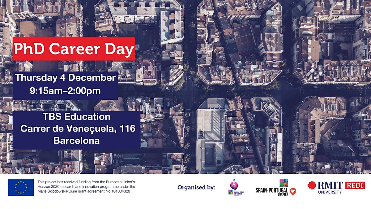 PhD Career Day: REDI Program with MCAA Spain-Portugal and BSB Working Group