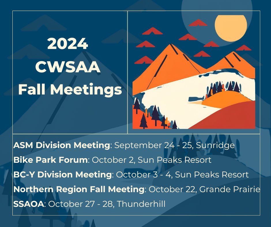 CWSAA BC Yukon Division Meeting