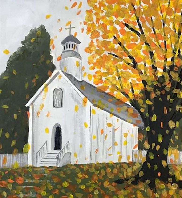 Autumn Church Paint and Sip