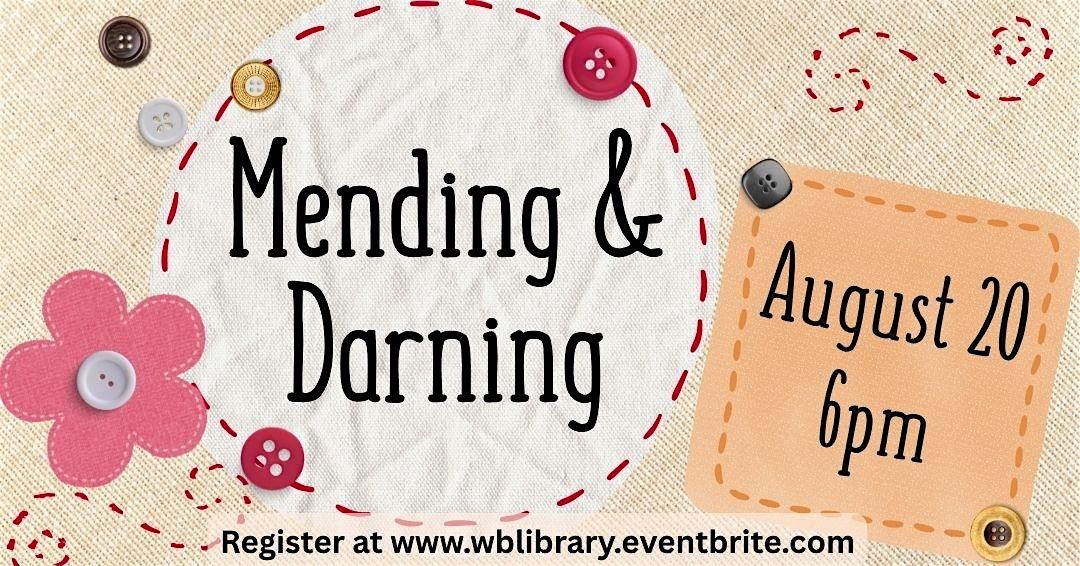 DIY Wednesday-Mending and Darning( 14+Program)
