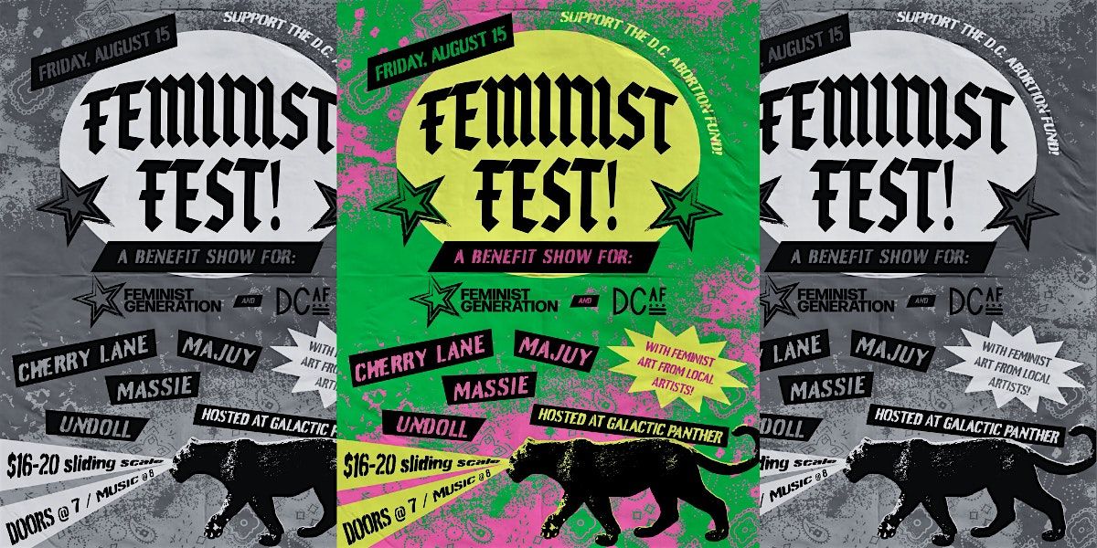 Feminist Fest - A Benefit for DC Abortion Fund and Feminist Generation