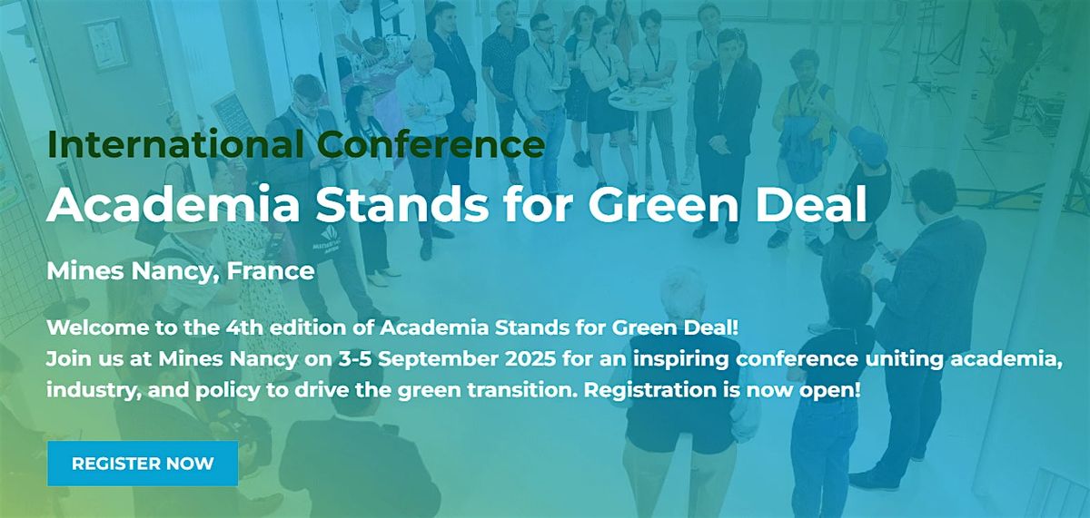 International Conference "Academia Stands for Green Deal"