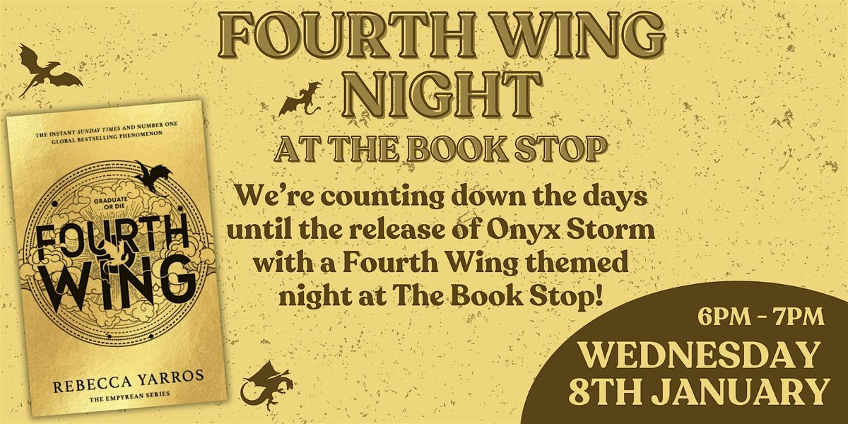 Fourth Wing Night @ The Book Stop