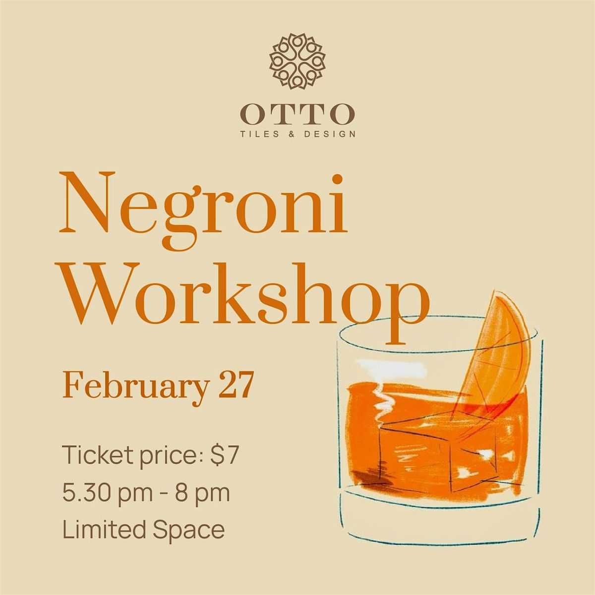 Negroni Workshop @ Otto Tiles Miami