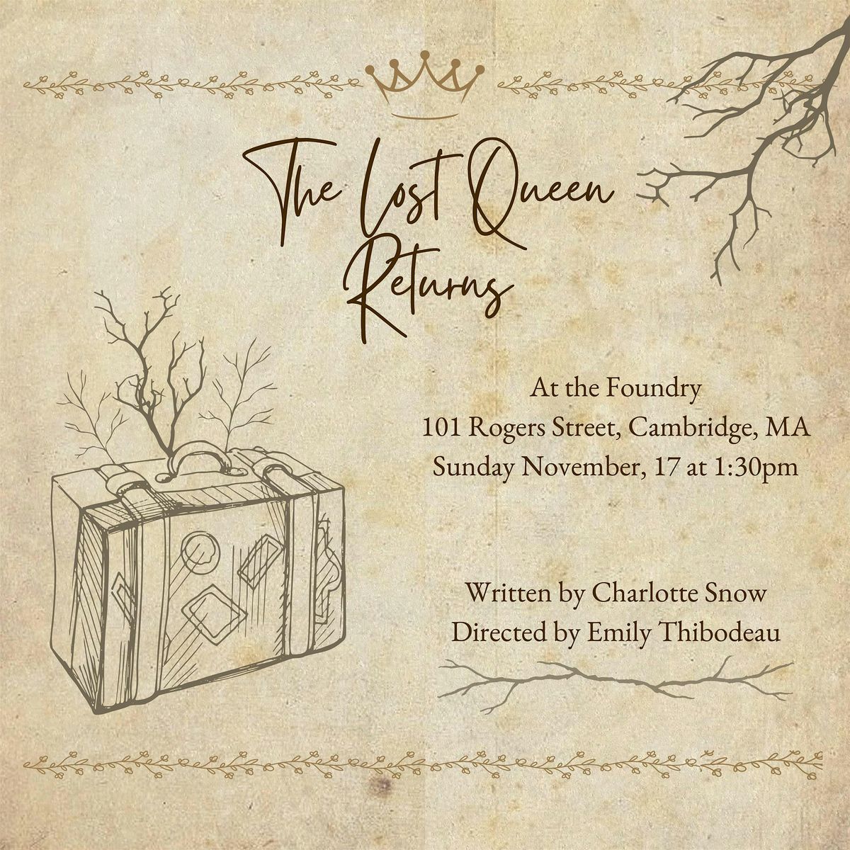 TC2 Art Salon: The Lost Queen Returns by Charlotte Snow