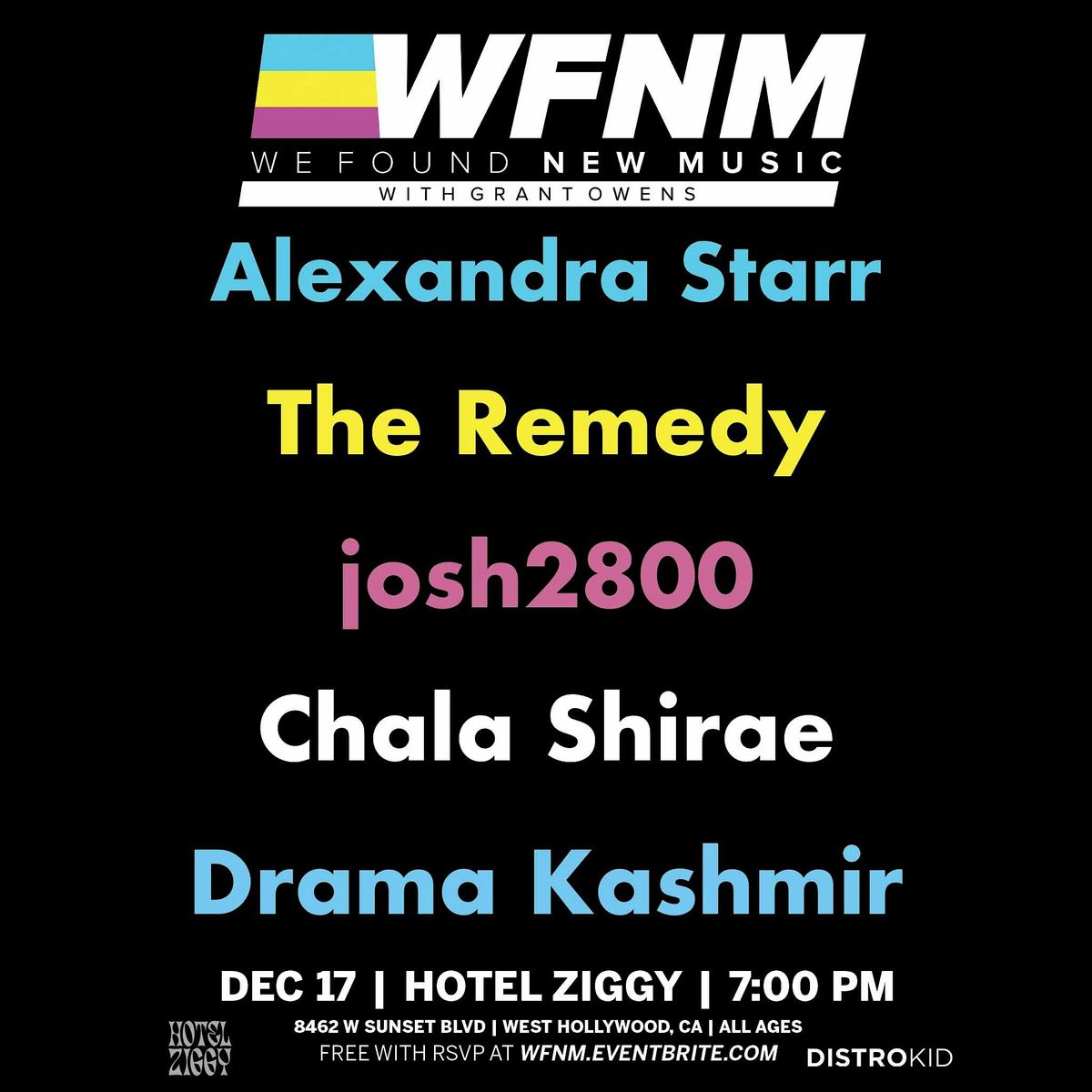 Alexandra Starr,  The Remedy,  josh2800,  Chala Shirae,  Drama Kashmir