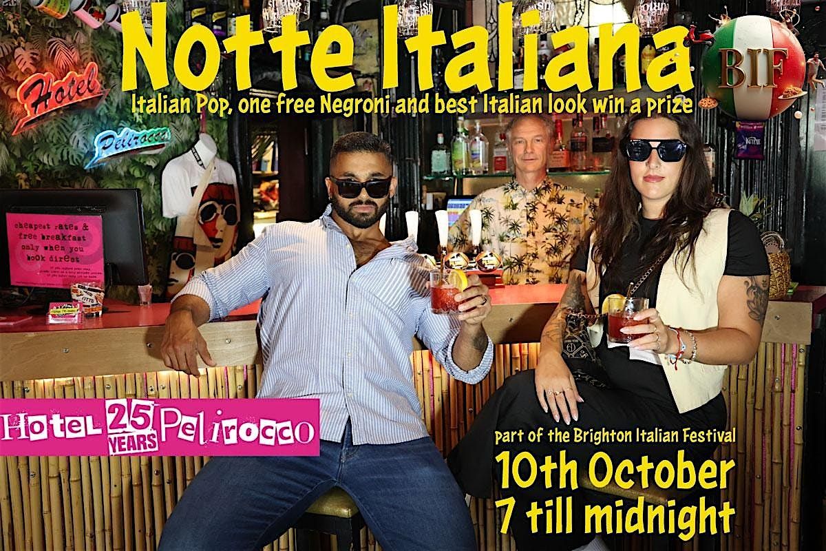 Notte Italiana at the Pelirocco The Negroni Experience