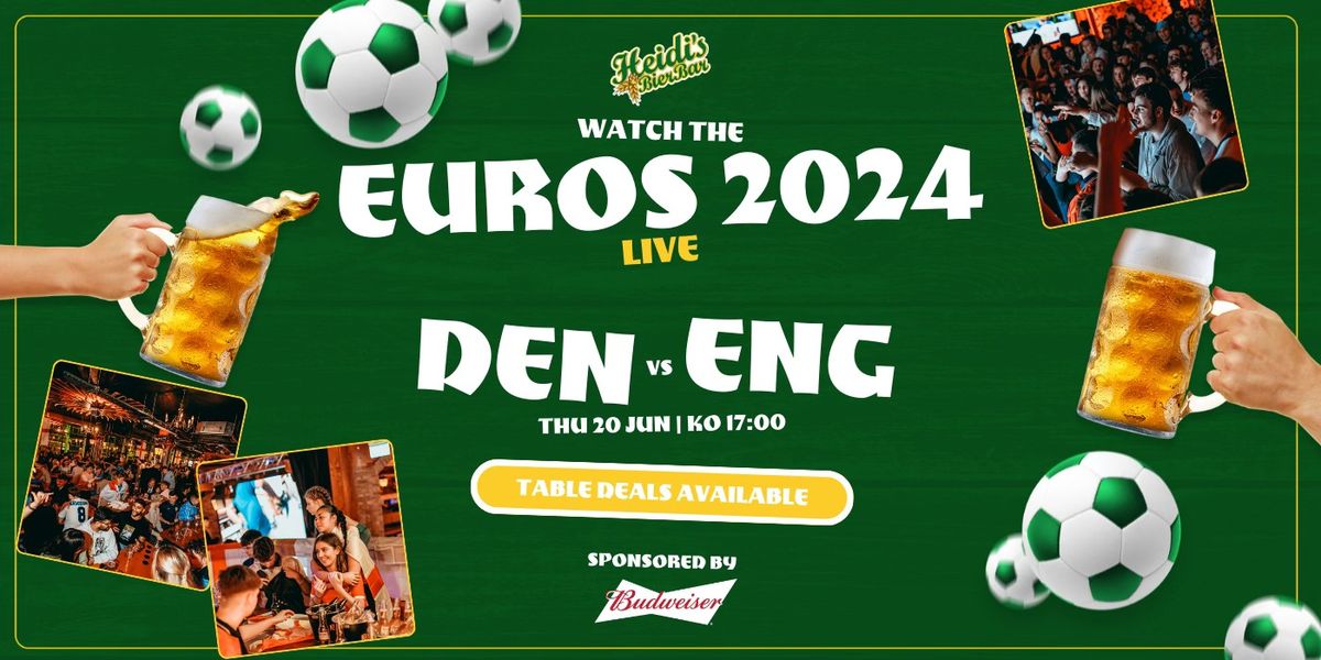 Euros 2024 - Denmark VS England