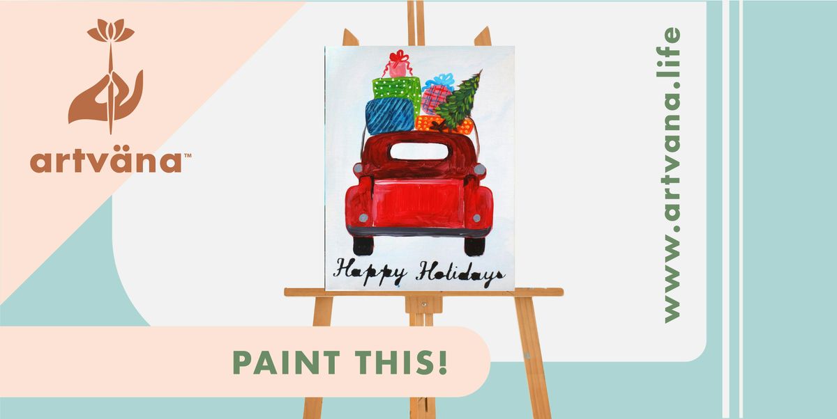 Artvana Paint & Sip in Lower Queene Anne at Omeros Cafe Novemberr 2025