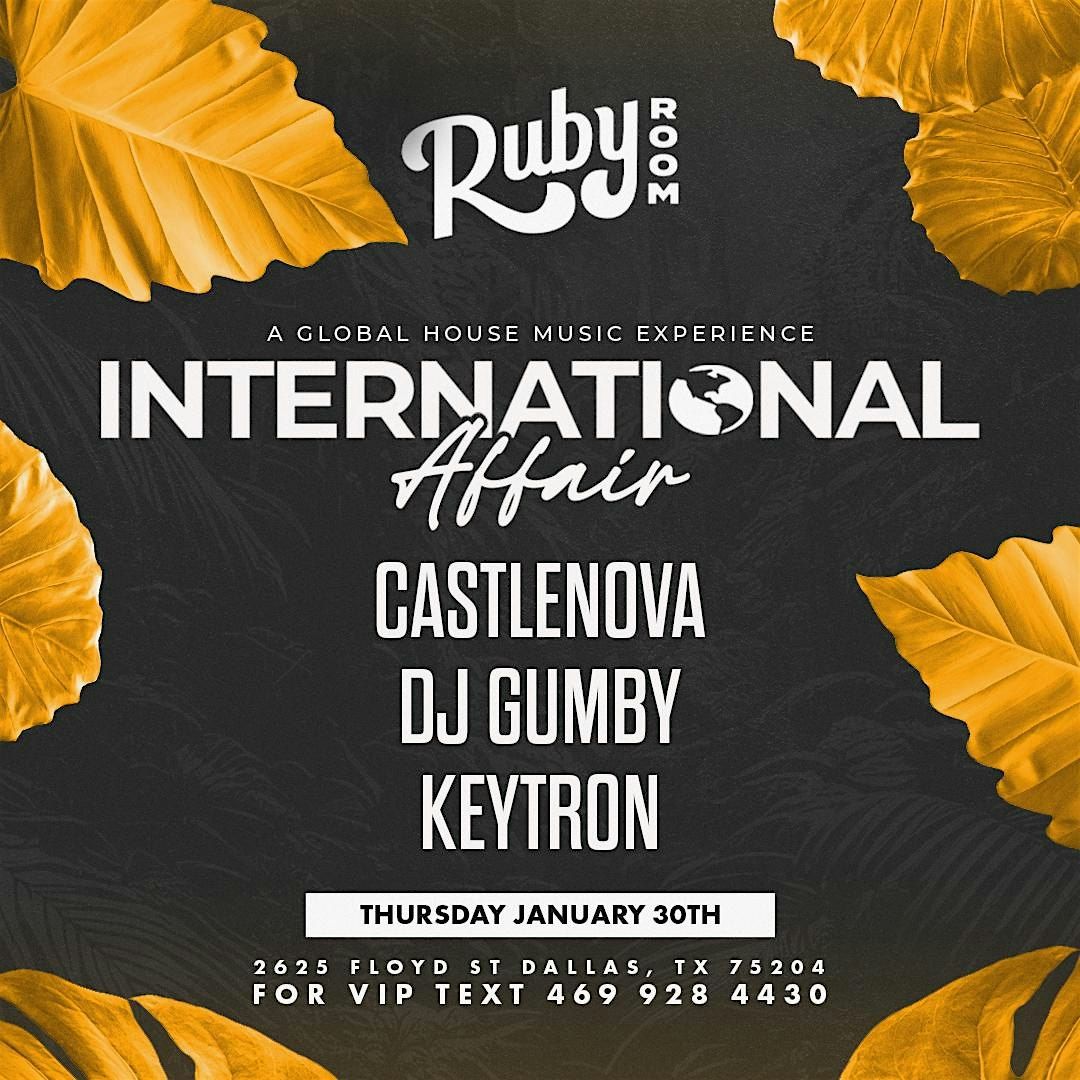 International Affair at Ruby Room 1\/30