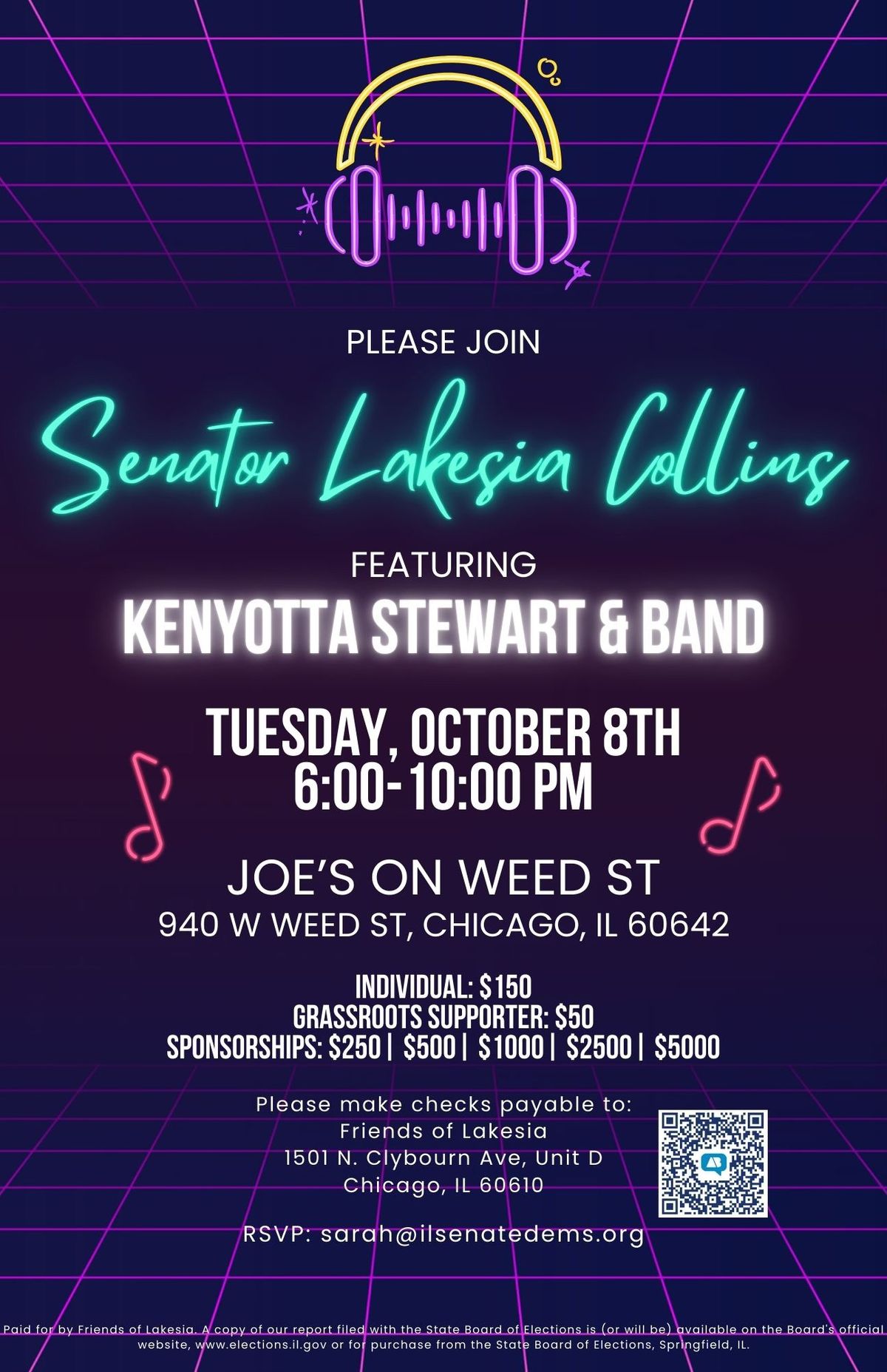 Evening of Live Entertainment featuring Kenyotta & the Band