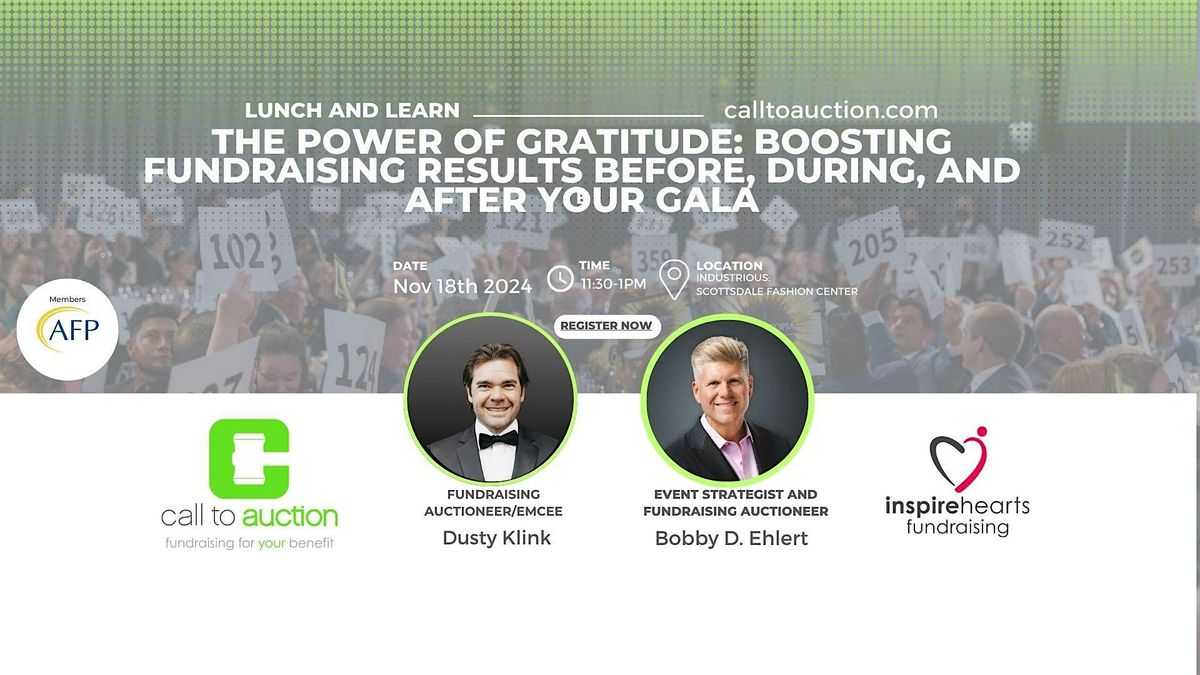 The Power of Gratitude: Boosting Fundraising Results Before, During & After