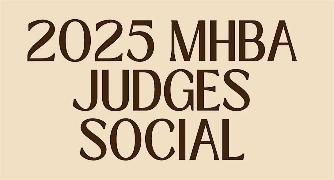 MHBA Judges Social
