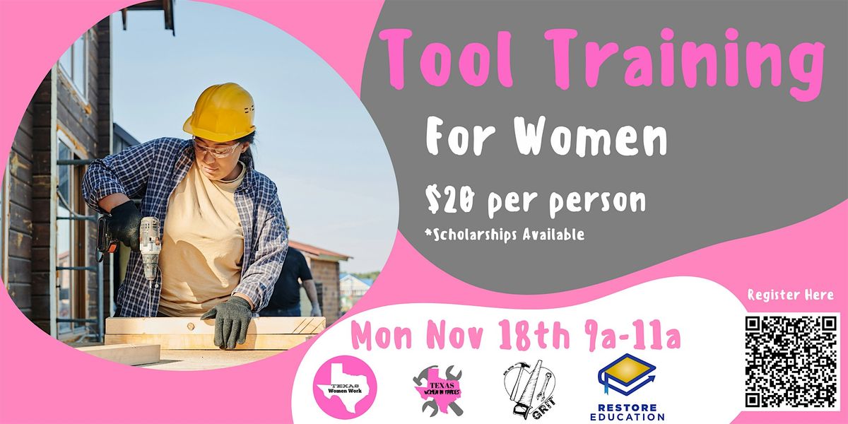 Tool Training for Women at Restore Education