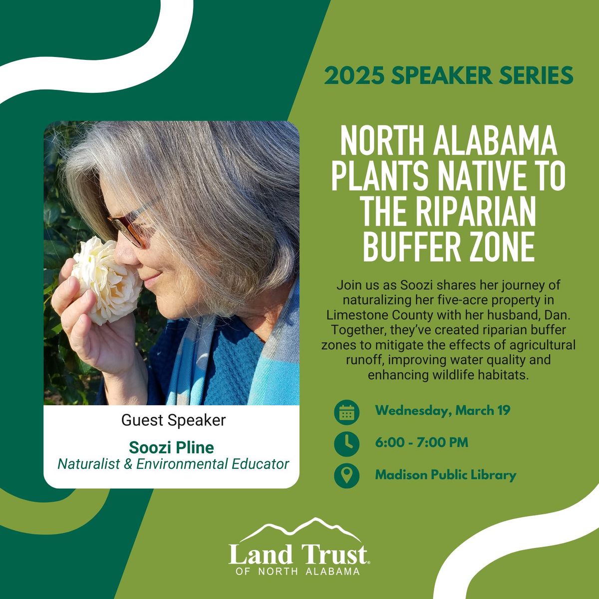 Speaker Series: North Alabama Plants Native to the Riparian Buffer Zone