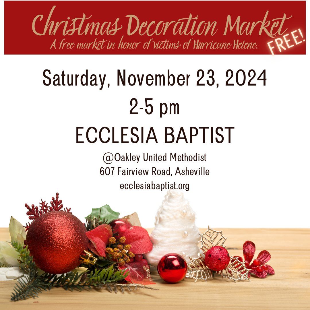 FREE Christmas Decoration Market