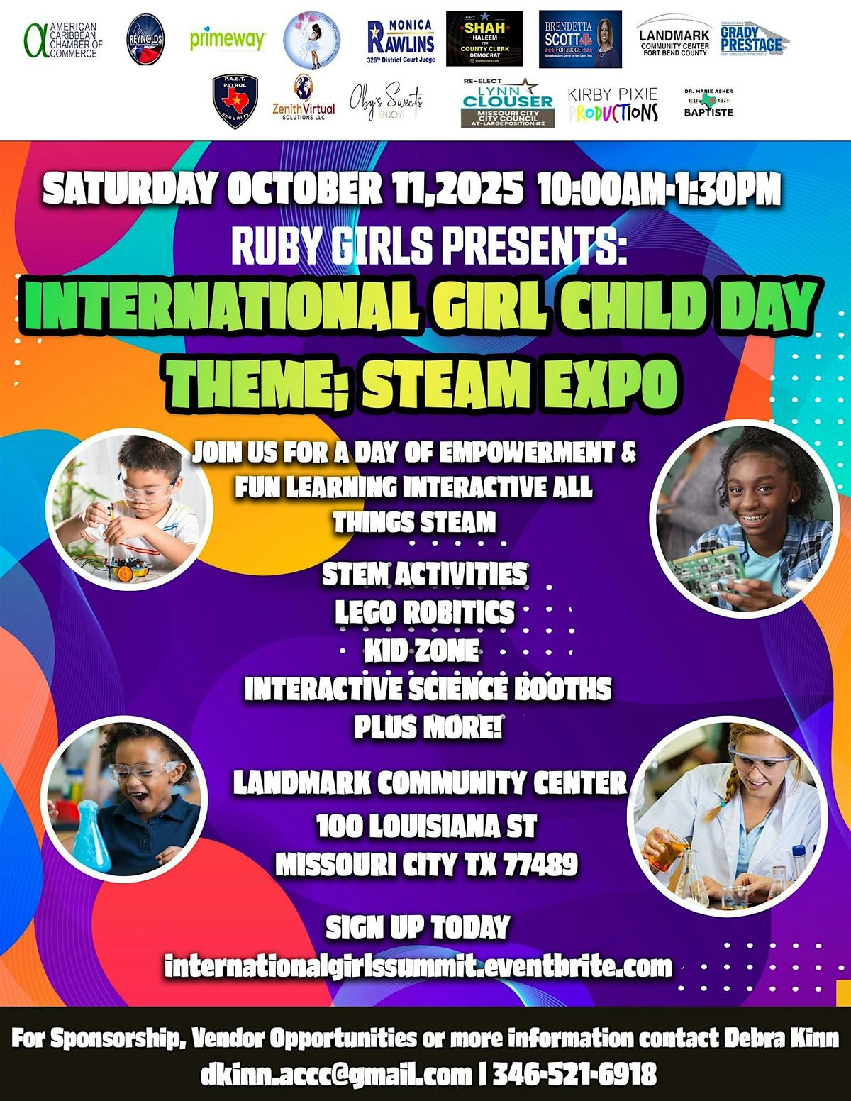 International Girl Child Day: Theme - STEAM EXPO!