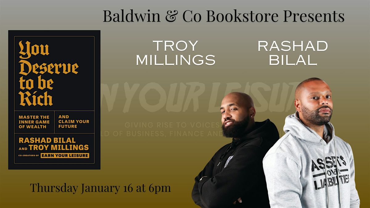 Troy Millings & Rashad Bilal Author Talk and Book Signing