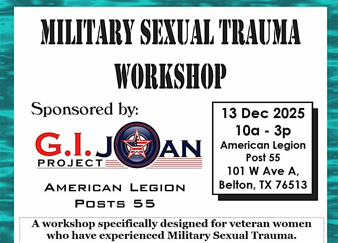 Military Sexual Trauma Workshop - Belton