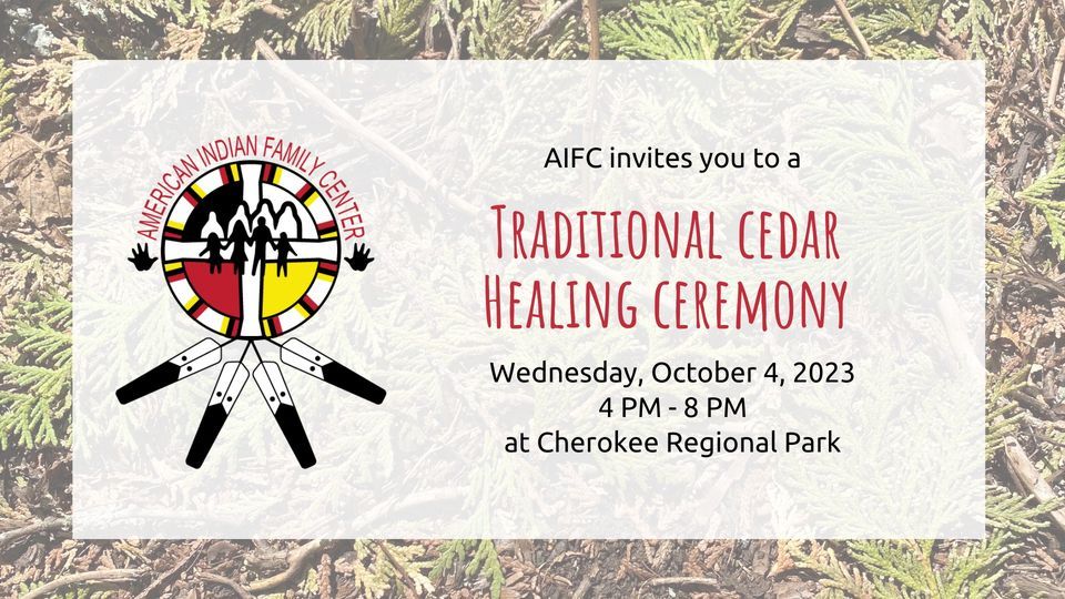 Traditional Cedar Healing Ceremony , Cherokee Regional Park, Saint Paul ...