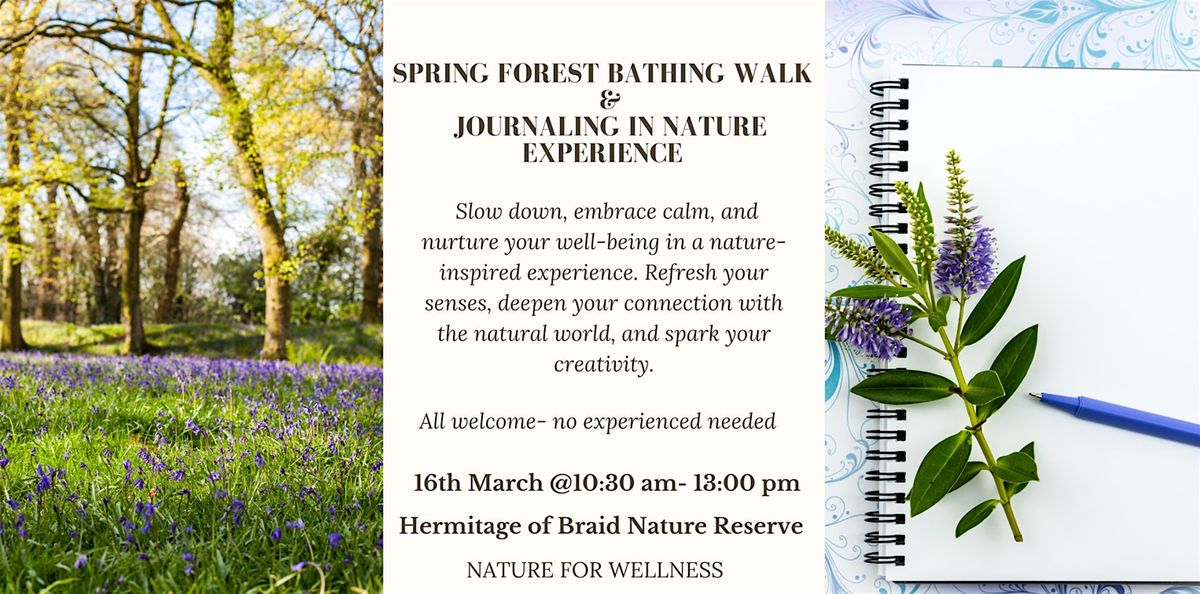 Spring Forest Bathing Walk & Journaling in Nature Experience