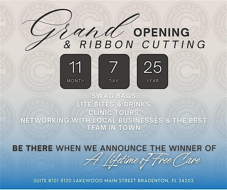 Circle Chiropractic Lakewood Ranch Grand Opening & Ribbon Cutting