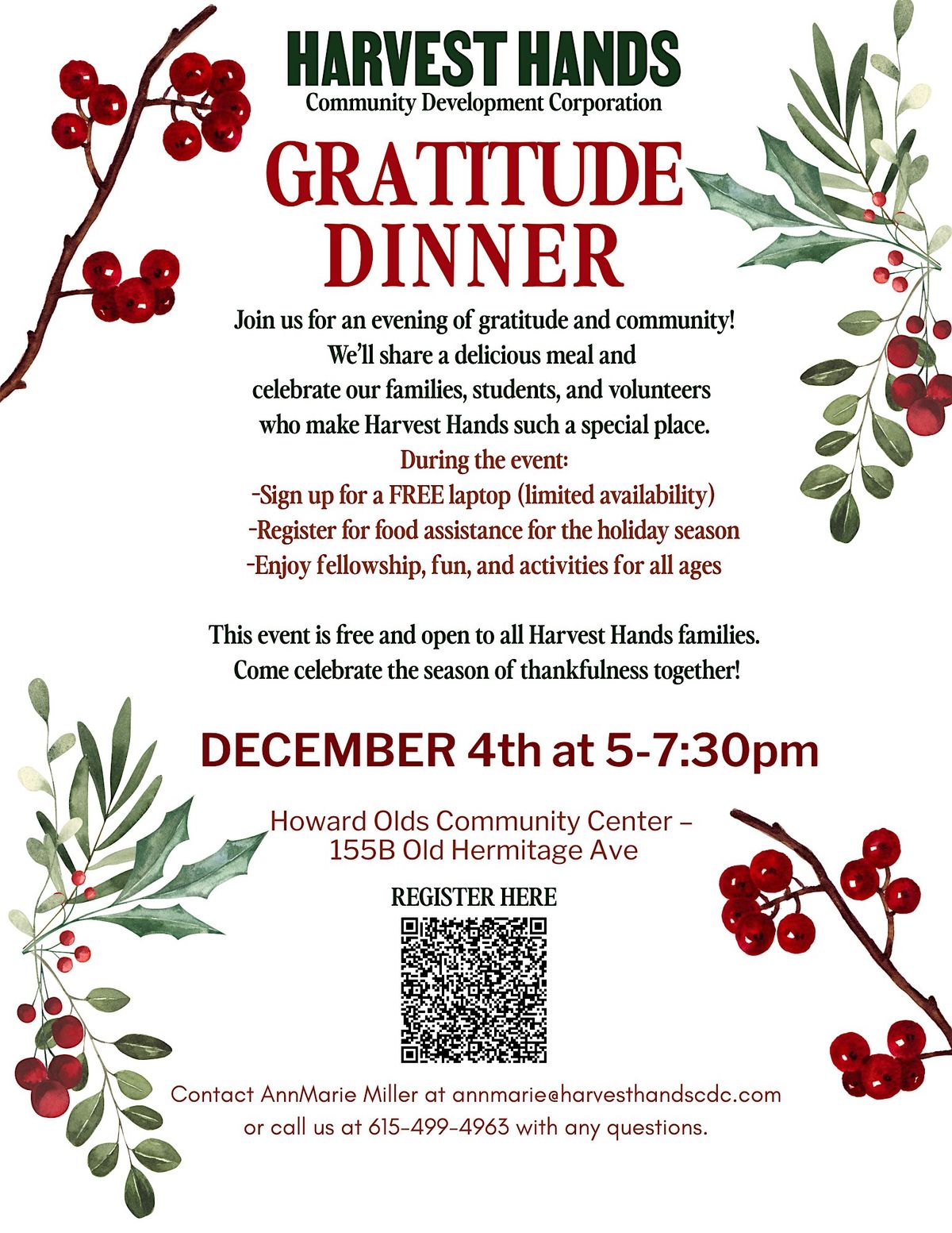Gather in Gratitude: A Community Celebration