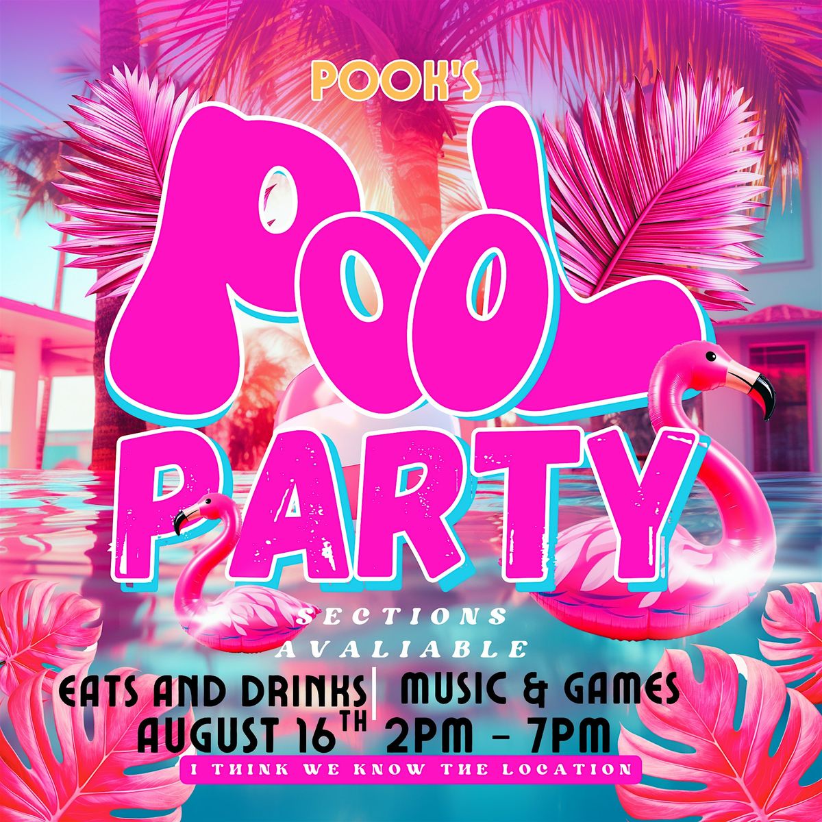 POOKS POOL PARTY