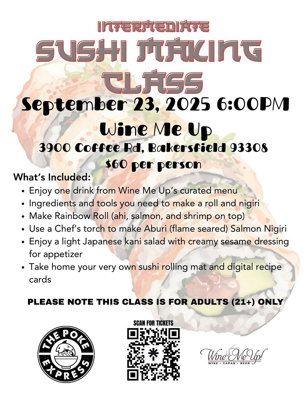 Intermediate Sushi Making Class