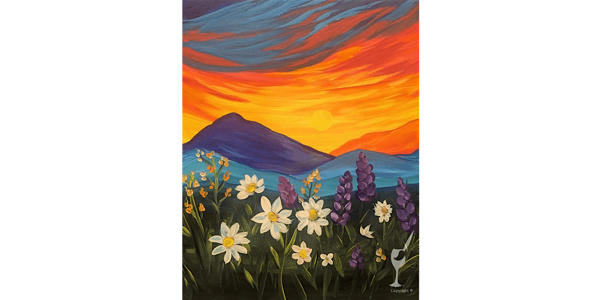 Mountain Colors at Sunset - Paint and Sip in Denver | Classpop!\u2122