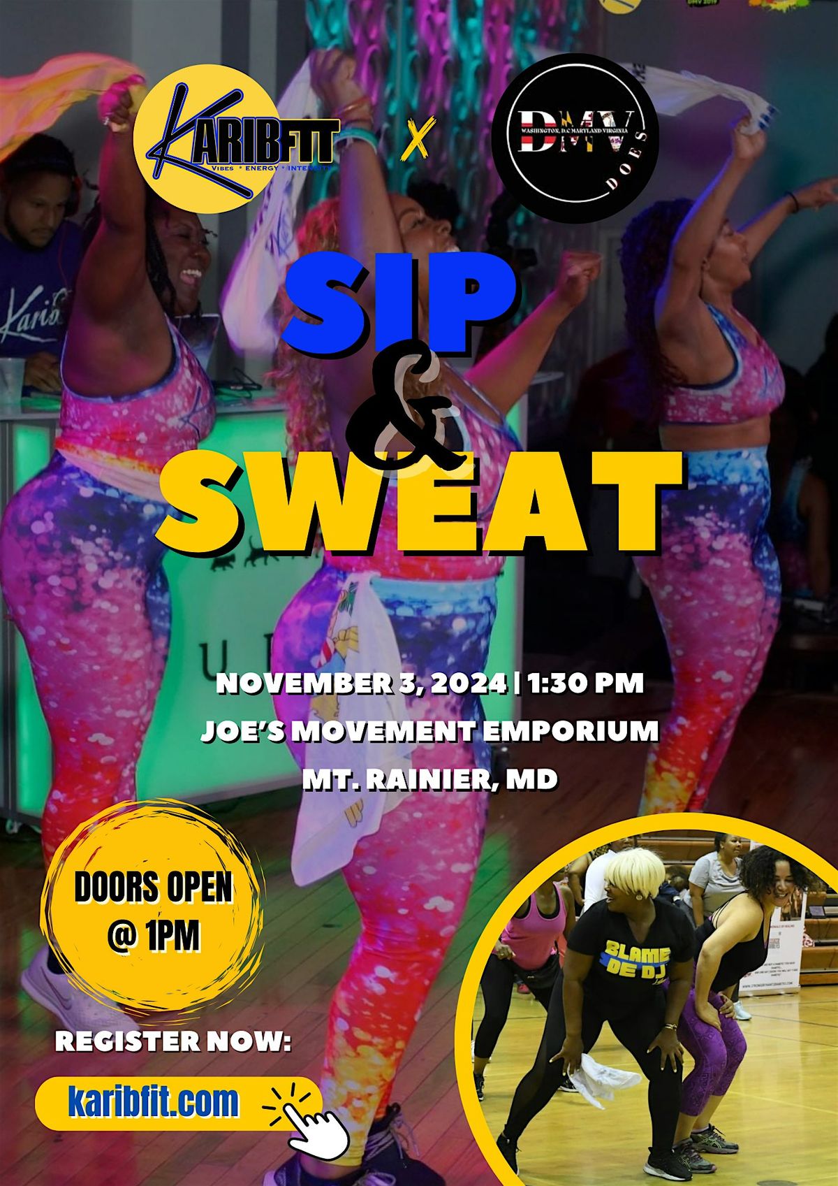 Sip & Sweat Caribbean Dance Fitness  POP-UP Class