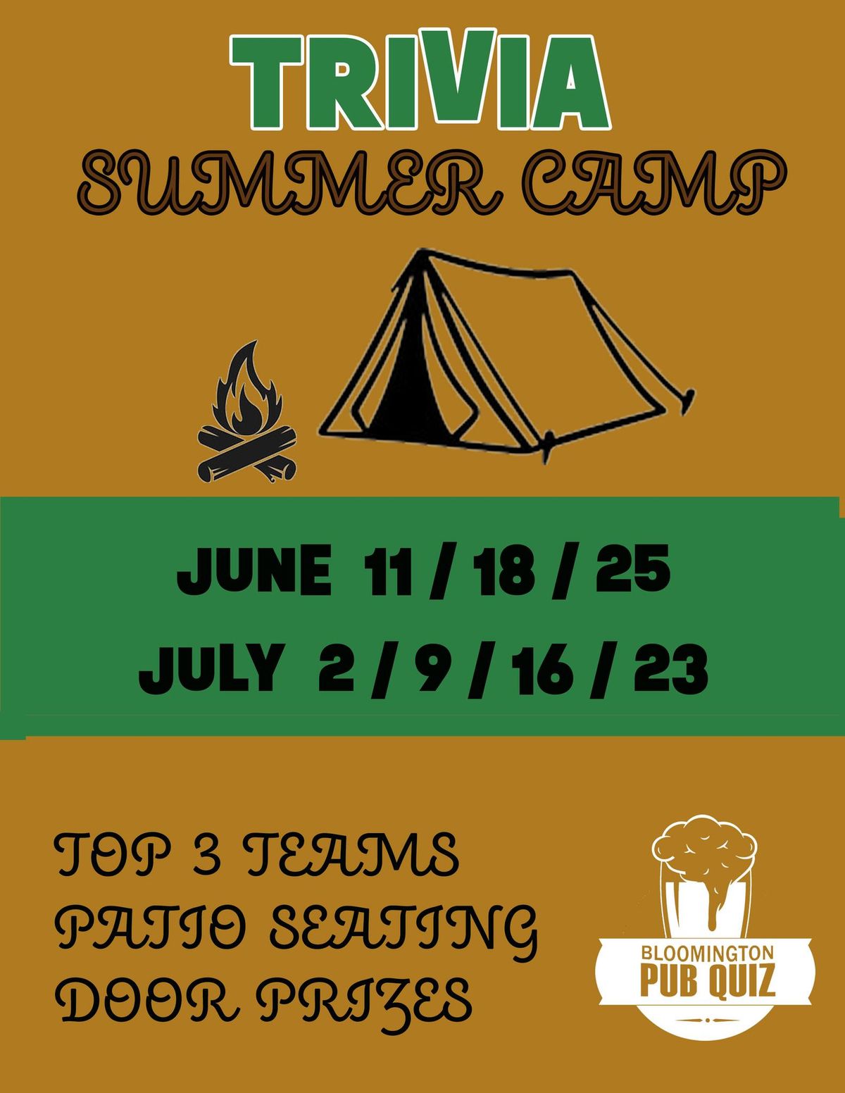 TRIVIA SUMMER CAMP WITH BLOOMINGTON PUB QUIZ