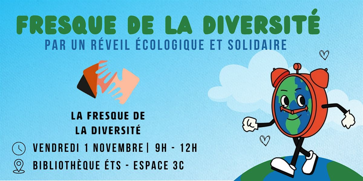 Fresque de la diversit\u00e9 -  1 Nov. - 9h-12h