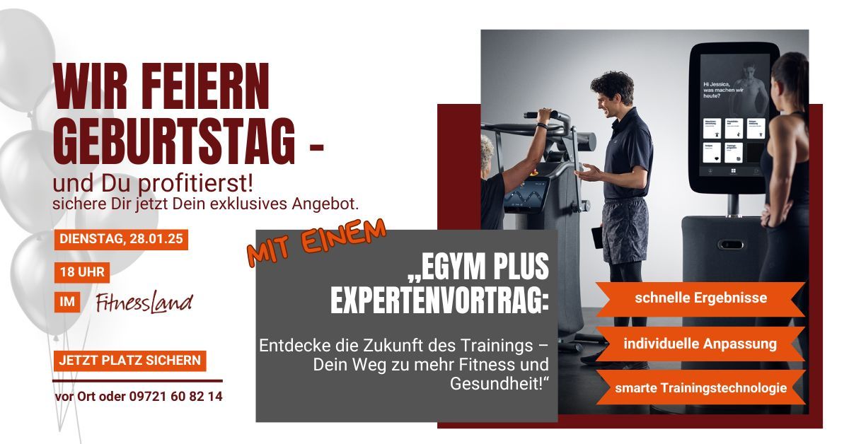 eGym PLUS Expertenvortrag im Fitnessland