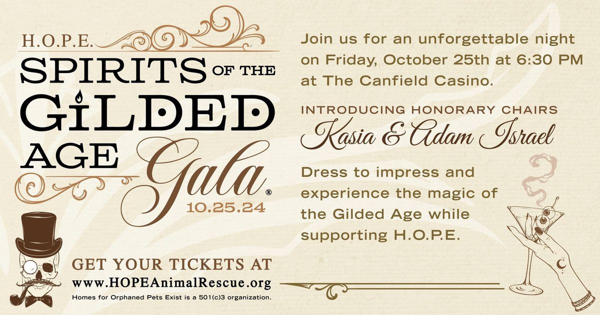 H.O.P.E. Spirits of the Gilded Age Gala