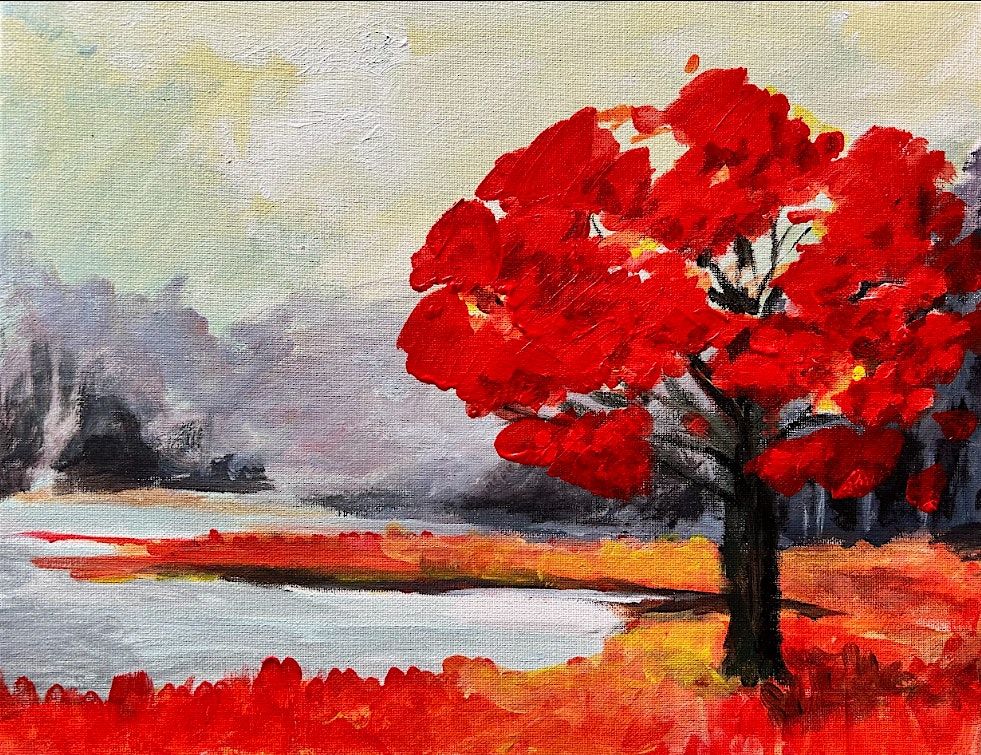 Paint Night at the Brewery-  Fall Foliage