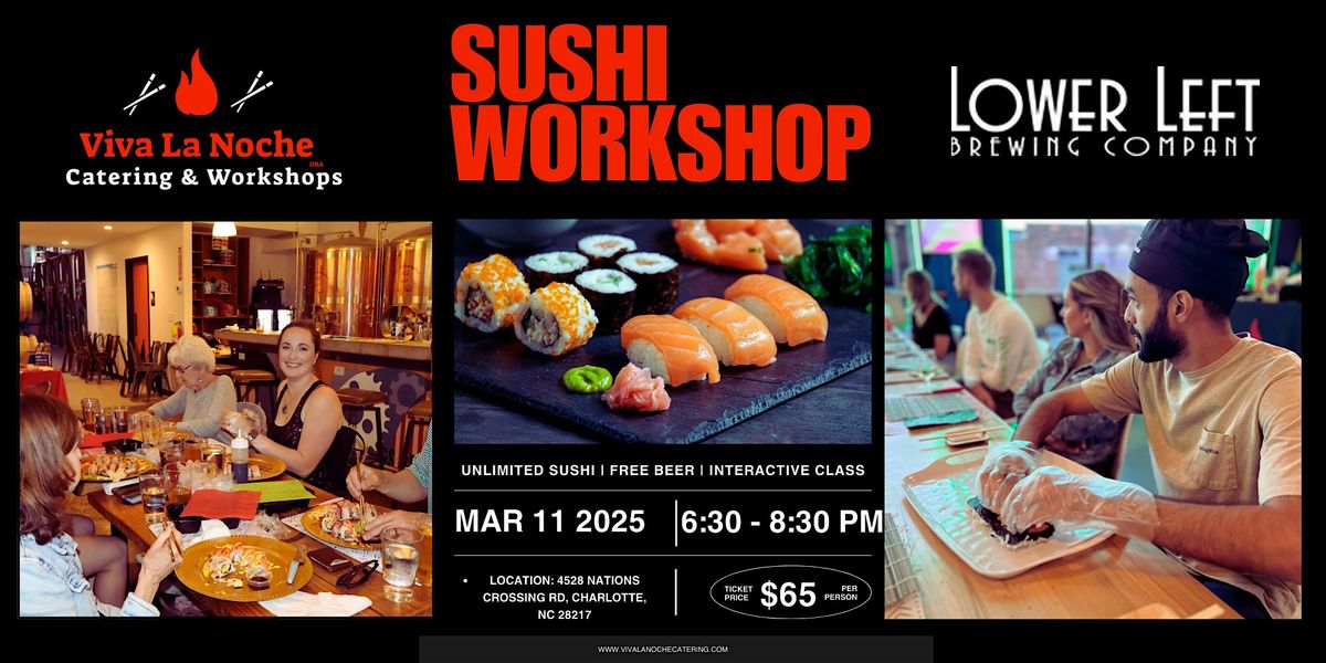 Sushi Workshop Lower Left Brewing Company