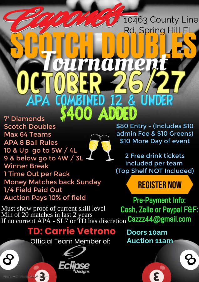 Scotch Doubles - APA 12 & Under