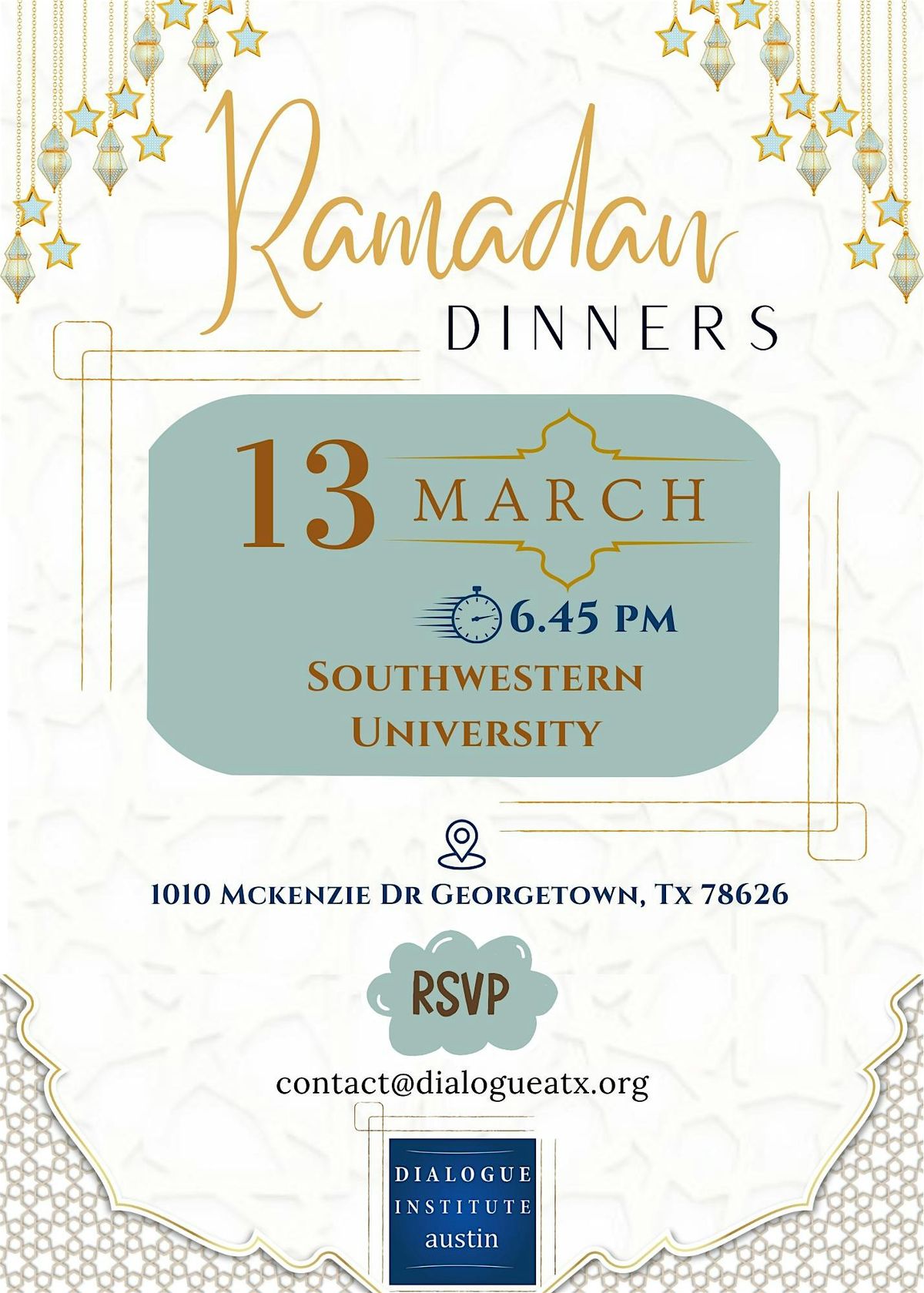 Ramadan Iftar Dinner @Southwestern University