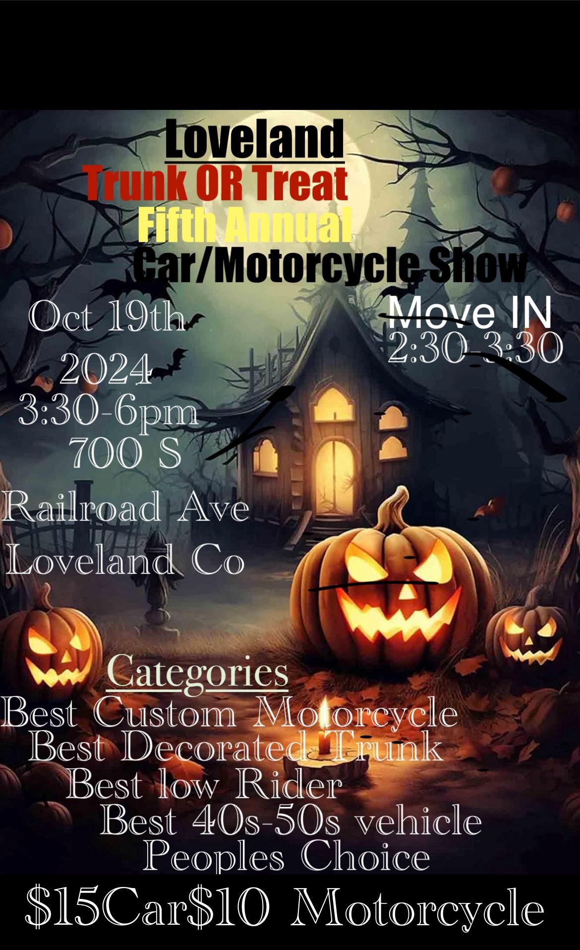 Loveland Trunk OR Treat Car\/Motorcycle Show 