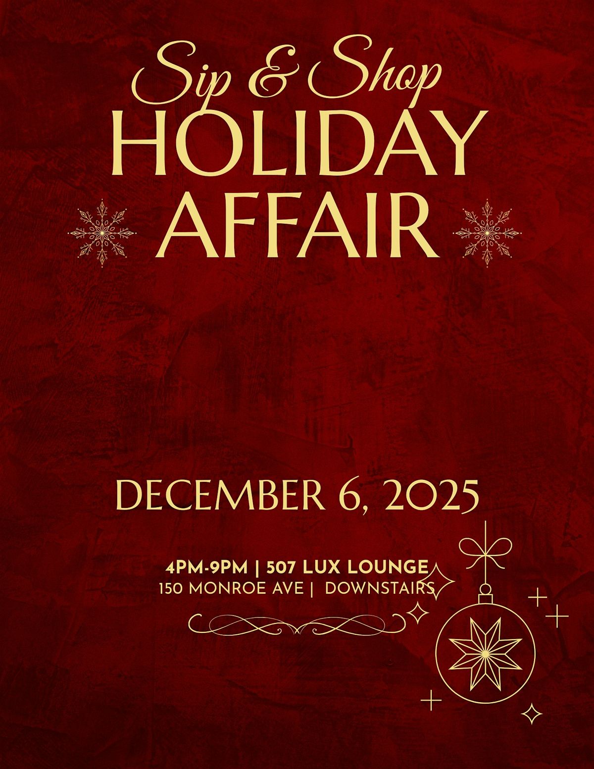 Sip & Shop Holiday Affair