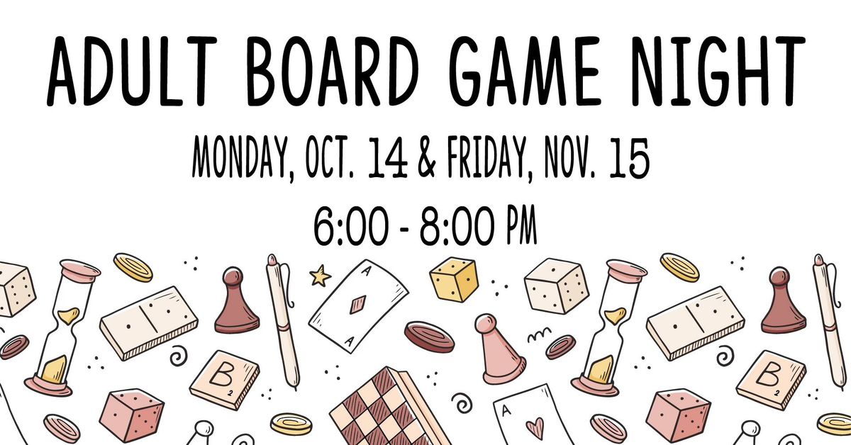 Adult Board Game Night