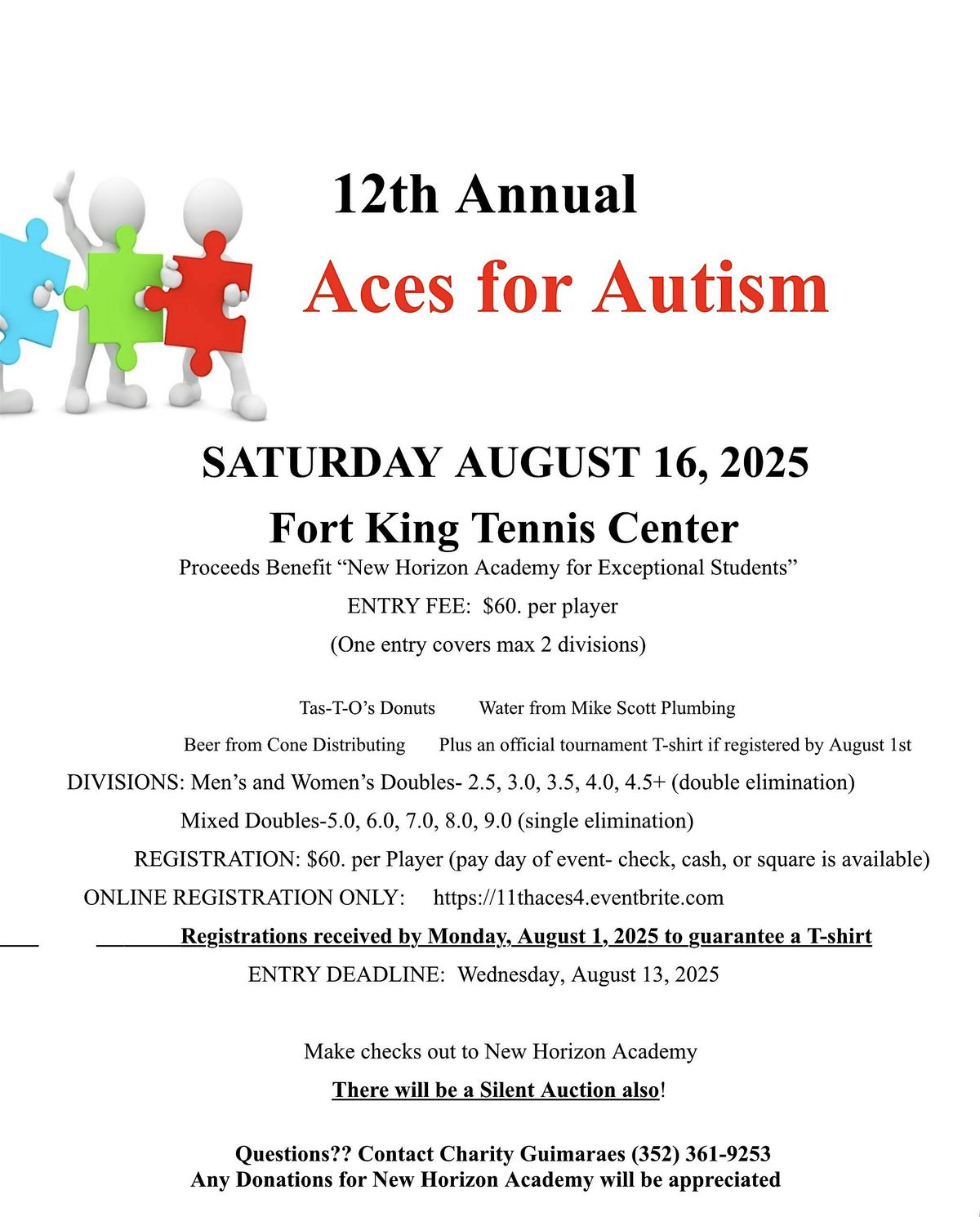 12 Annual ACES FOR AUTISM TENNIS TOURNAMENT