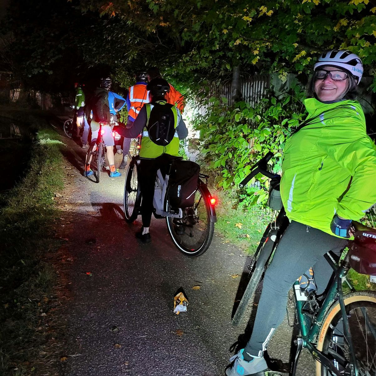 Glow Ride Birmingham - mass cycle event with the Bicycle Adventure Club