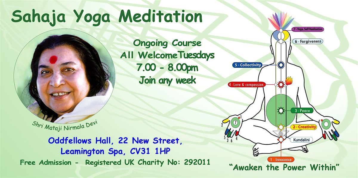 Self Mastery & Sahaja Yoga  Meditation- Free Course - `Join any Week