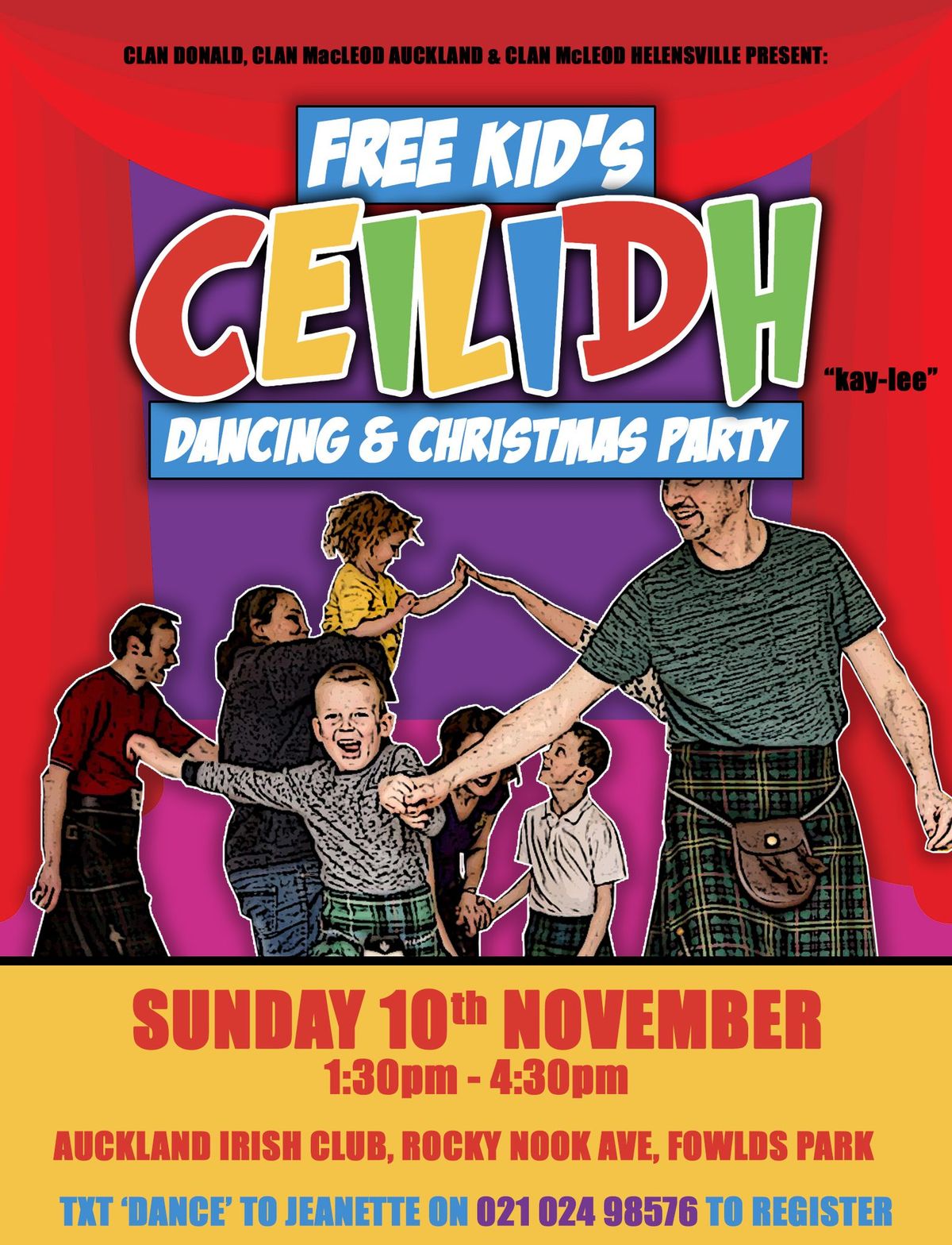 FREE Kids' Ceilidh Dancing & Christmas Party