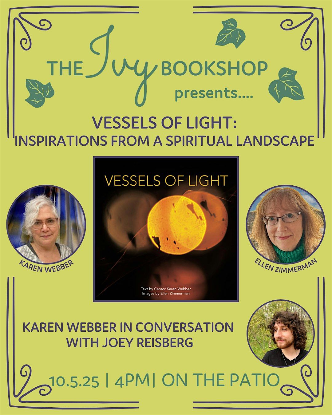 Karen Webber: VESSELS OF LIGHT (with Joey Reisberg)
