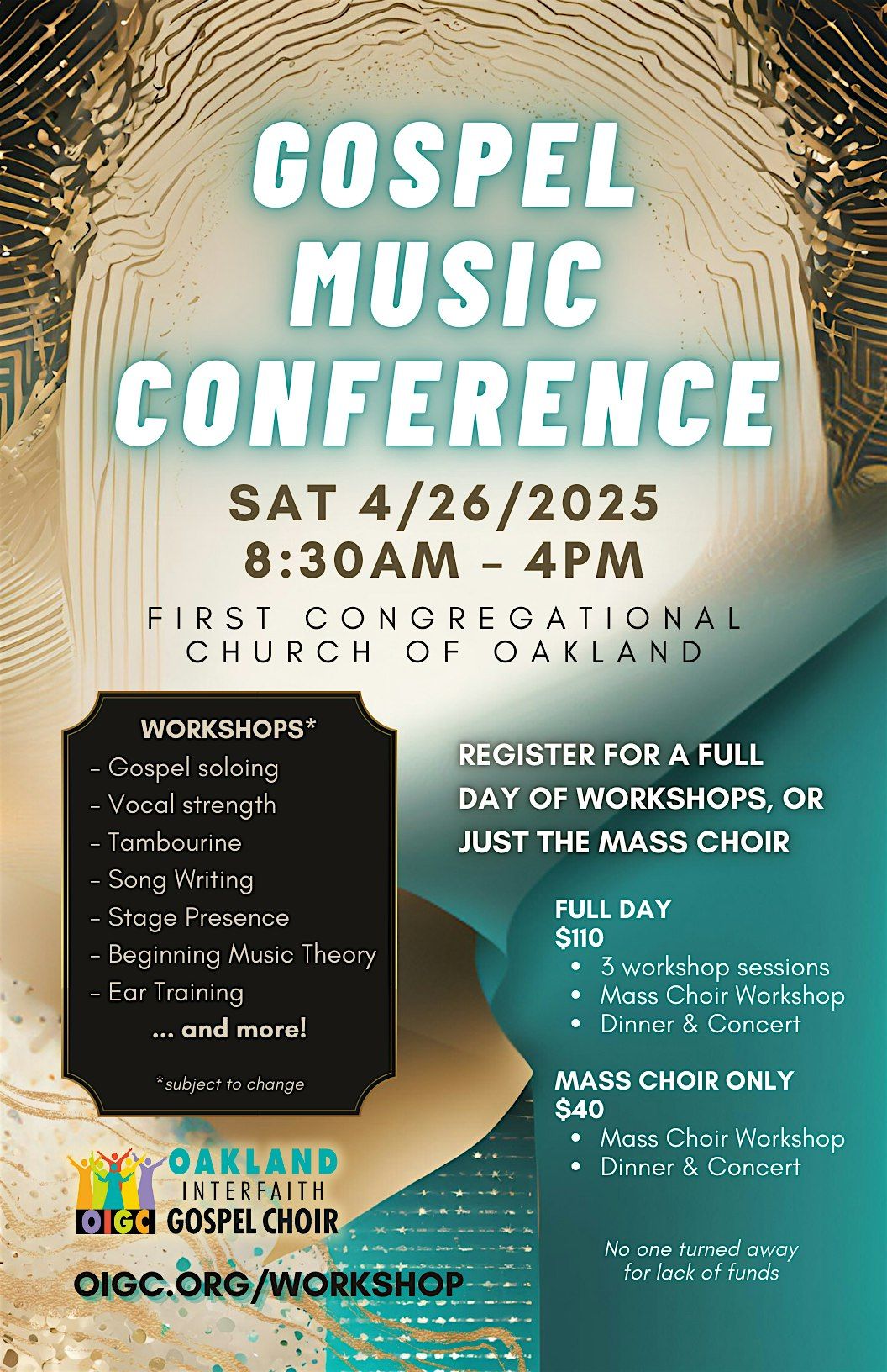 2025 Gospel Music Conference & Free Spring Concert