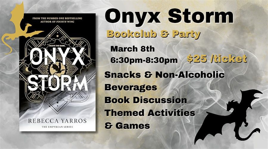 Onyx Storm Bookclub and Party