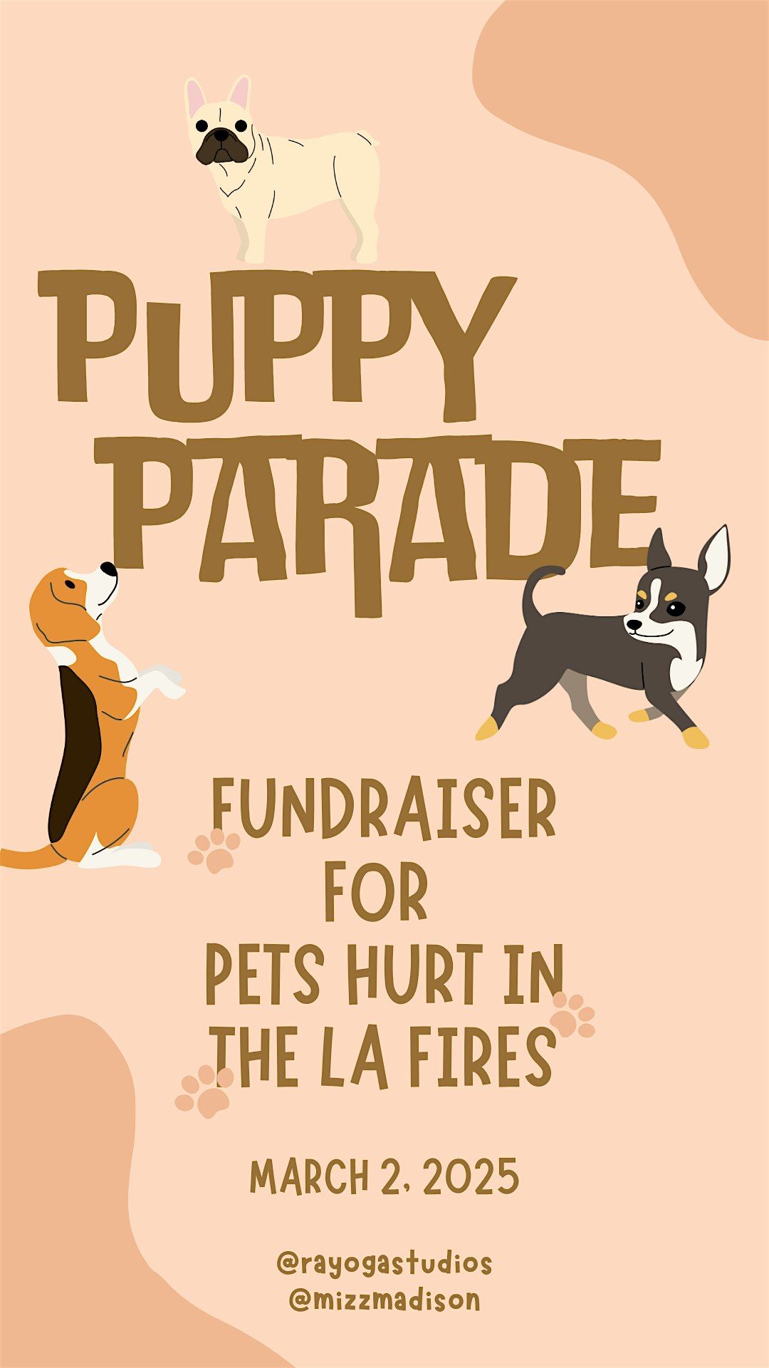 Puppy Parade Fundraiser for LA Fire